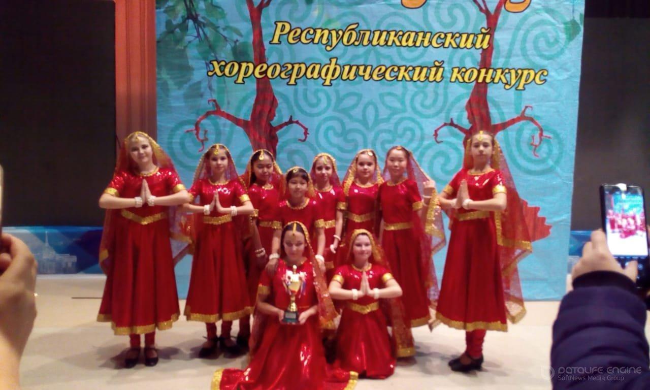 Участие школьного хореографического коллектива "Мармелад" в Республиканском конкурсе "Биші &#1179;айы&#1187;"  и занявшие 1 место