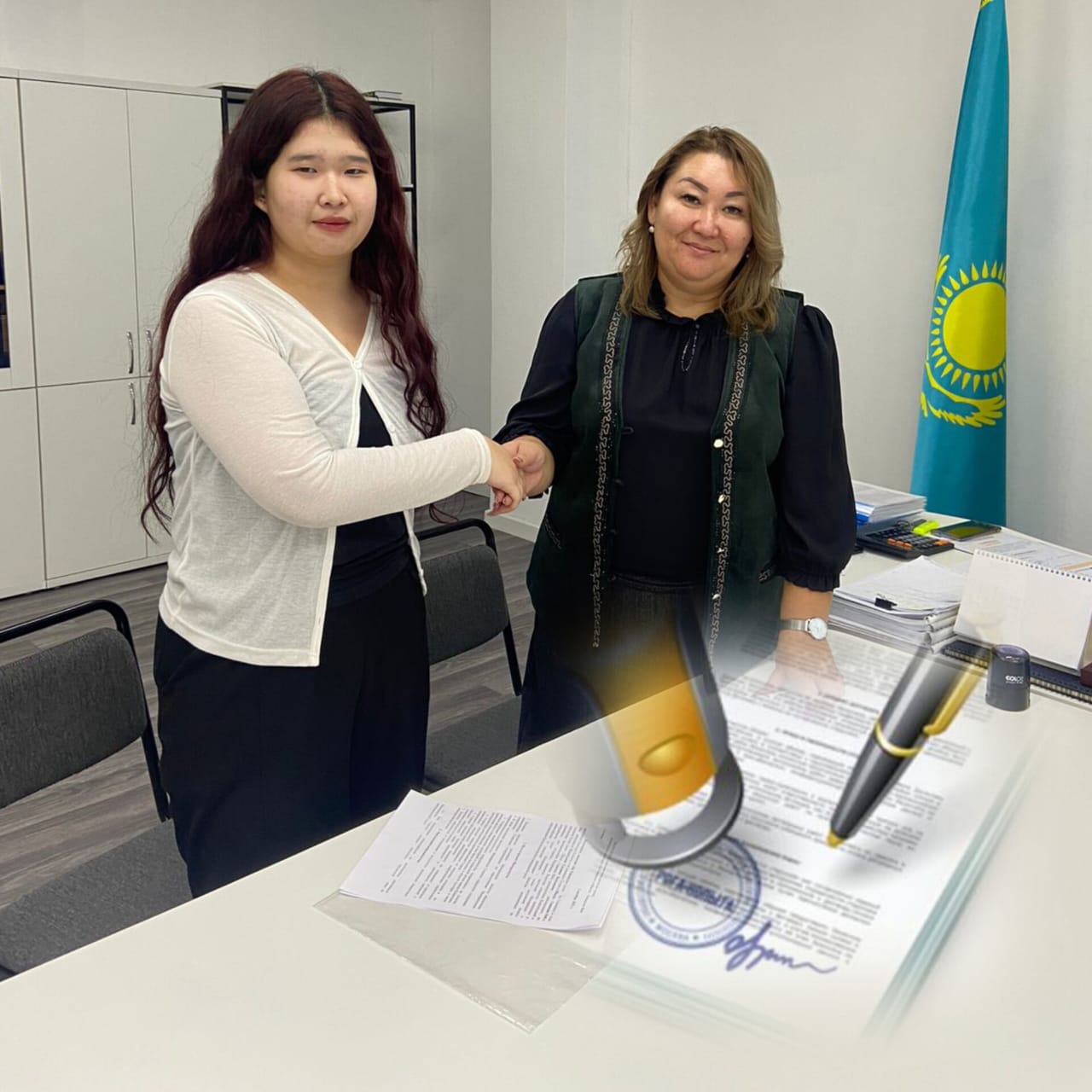 Jas Volunteers еріктілер ұйымымен ынтымақтастық туралы меморандум