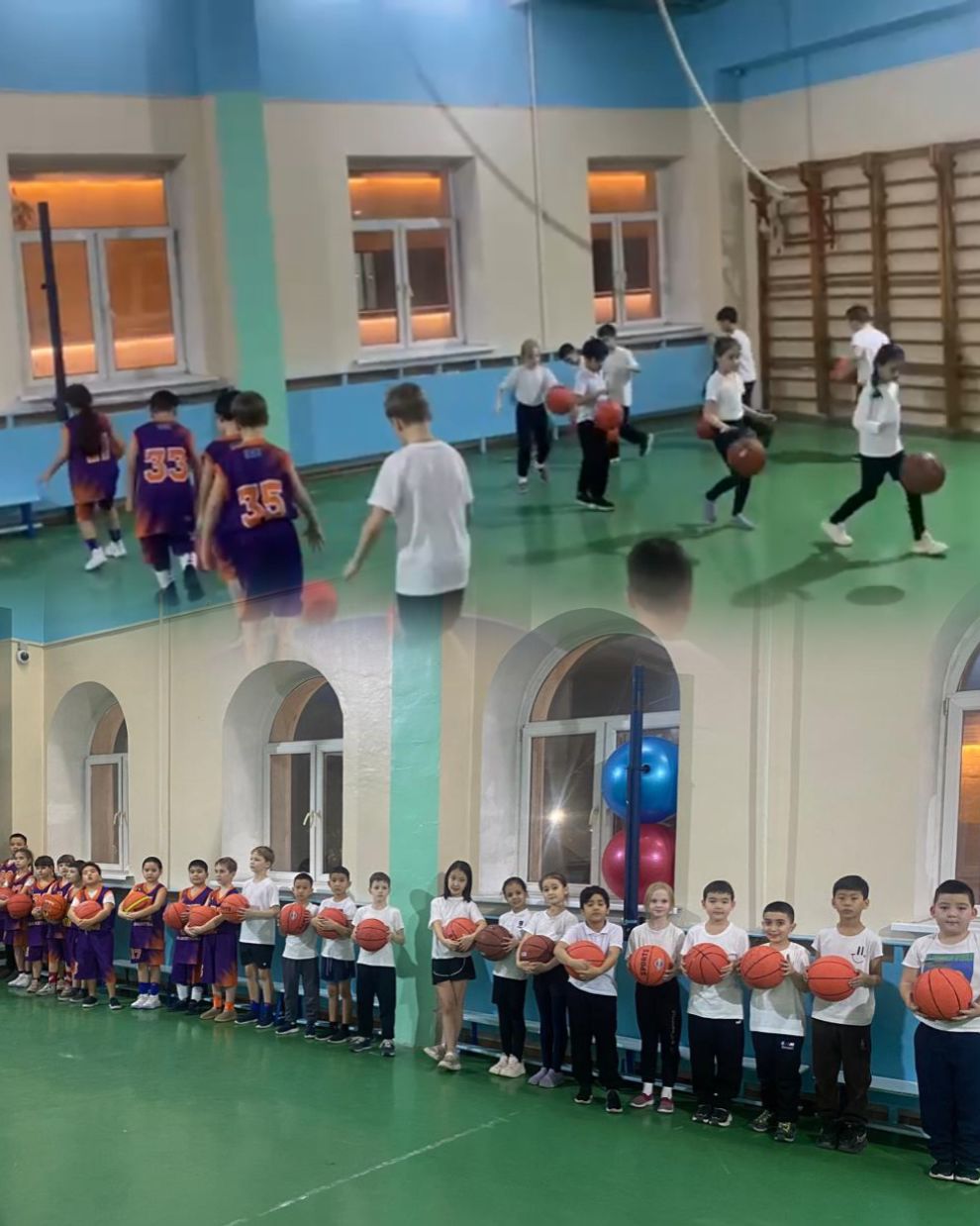 «Спорттық ойын элементтері бар қозғалмалы ойындар» секциясының жаттығулары